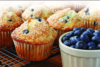 6-cup Muffin Pan – Non-stick Carbon Steel Cupcake Baking Tray