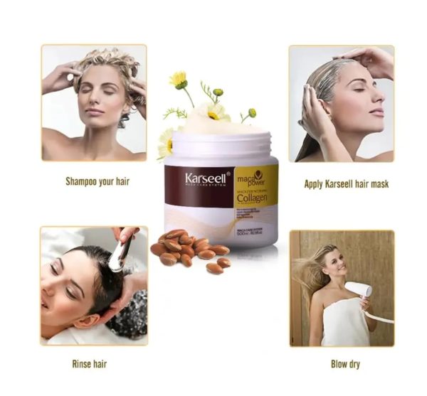 Karseell Hair Mask Collagen Treatment Cream – Deep Repair & Hydration For Damaged, Dry, And Color-treated Hair