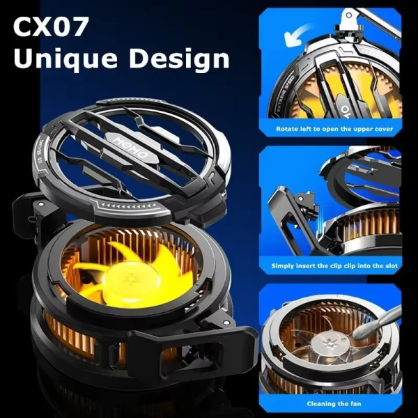 Memo Cx07 Mobile Phone Magnetic – Cooling Fan Radiator Cool Heat Absorber For Ios Iphone Android